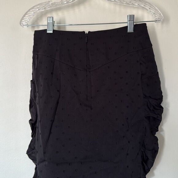 Saint Laurent Silkโ Mini Skirt Black Draped Designer YSL MEDIUM - Picture 11 of 11